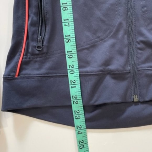 JOE FRESH Athletic Spandex Jacket ~ Dark Gray with Coral Piping ~ Size Small - Picture 13 of 15
